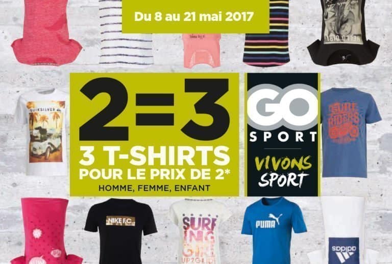 Nouvelle collection T-shirts Go Sport - Pays de Montaigu