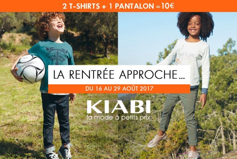 vêtements pour la rentrée chez Kiabi