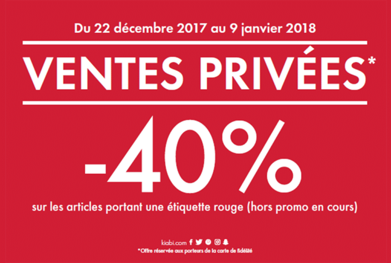 Ventes Privées chez Kiabi Boufféré